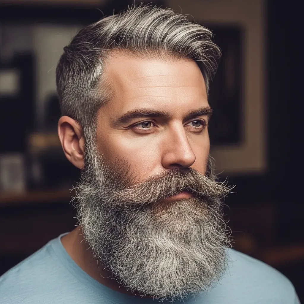 Salt and Pepper Long Beard