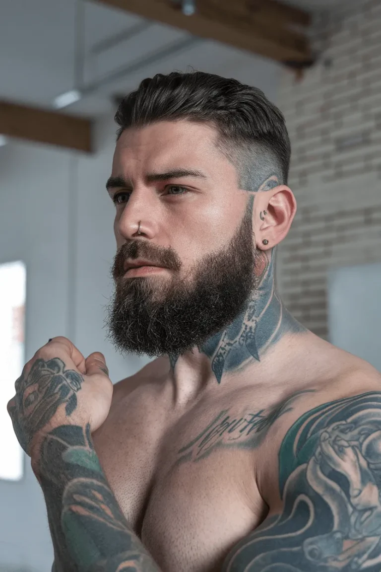 The Stubble and Jawline Accent