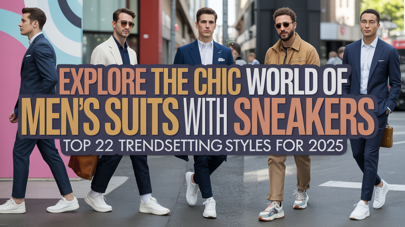 Explore the Chic World of Men’s Suits with Sneakers: Top 22 Trendsetting Styles for 2025