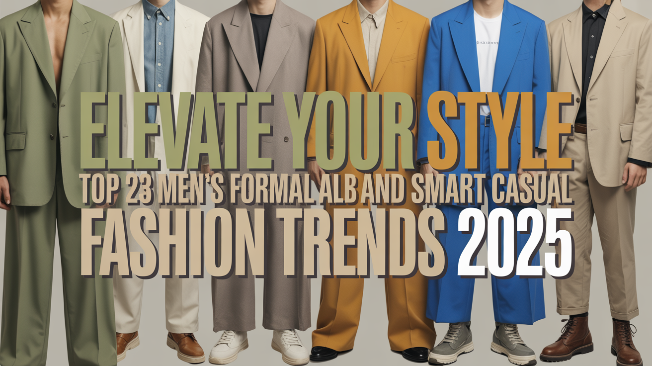 Elevate Your Style: Top 23 Men’s Formal and Smart Casual Fashion Trends 2025