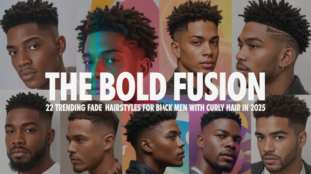 The Bold Fusion: 22 Trending Fade Hairstyles for Black Men with Curly Hair in 2025
