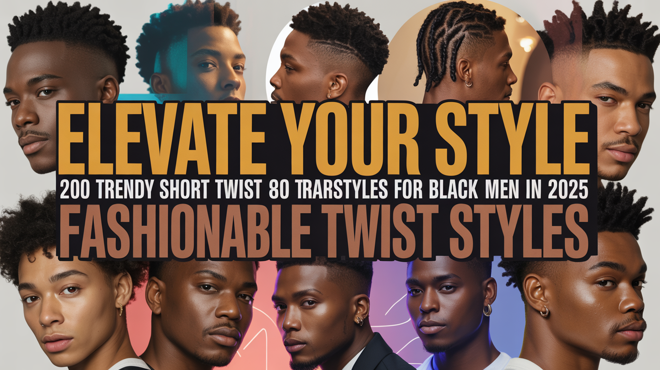 Elevate Your Style: 20 Trendy Short Twist Hairstyles for Black Men in 2025 | Fashionable Twist Styles
