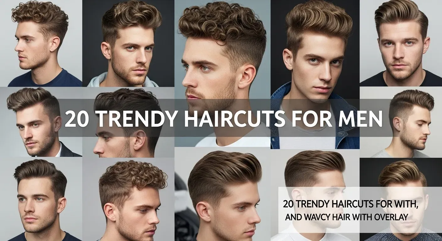 20 Trendy Haircuts for Men with Curly, Straight, and Wavy Hair