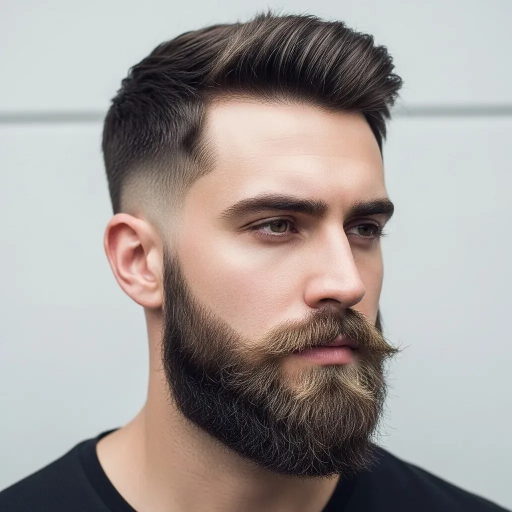 Beard Fade with Textured Finish
