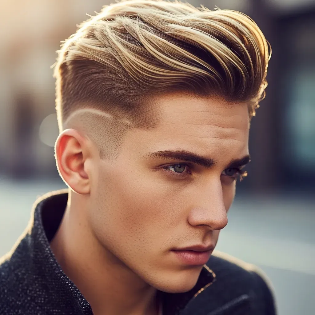 Buttery Blonde Side Sweep