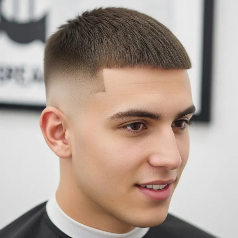 Buzz Cut with Skin Fade for a Clean Break