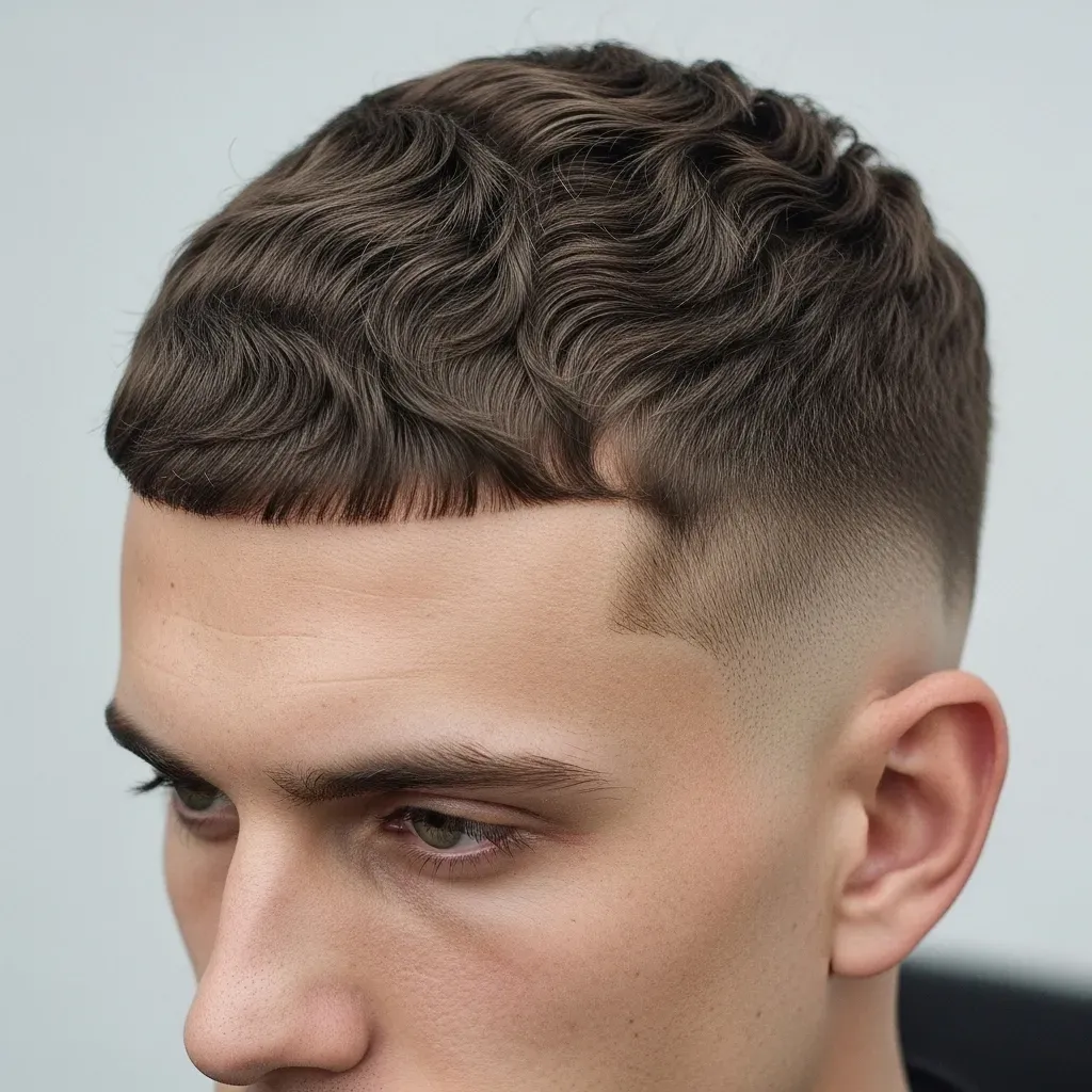 Buzz Cut with Wavy Texture