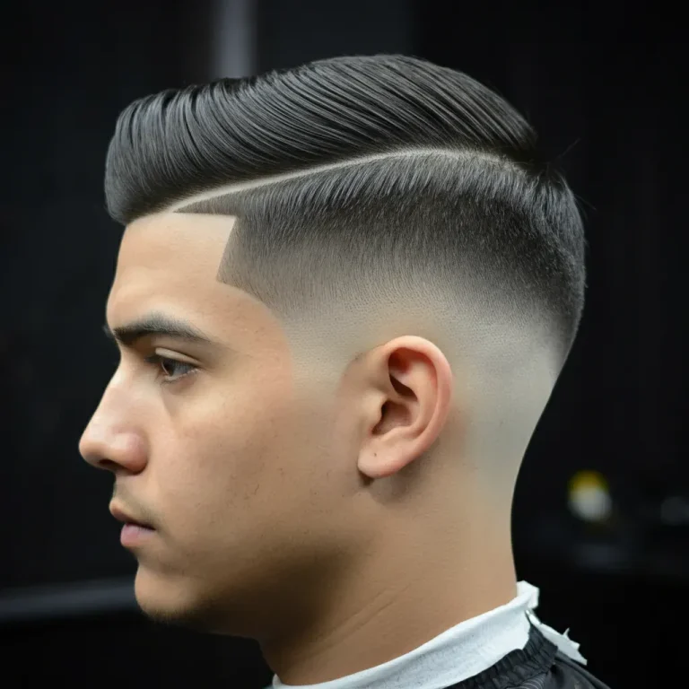 Comb Over with Low Fade