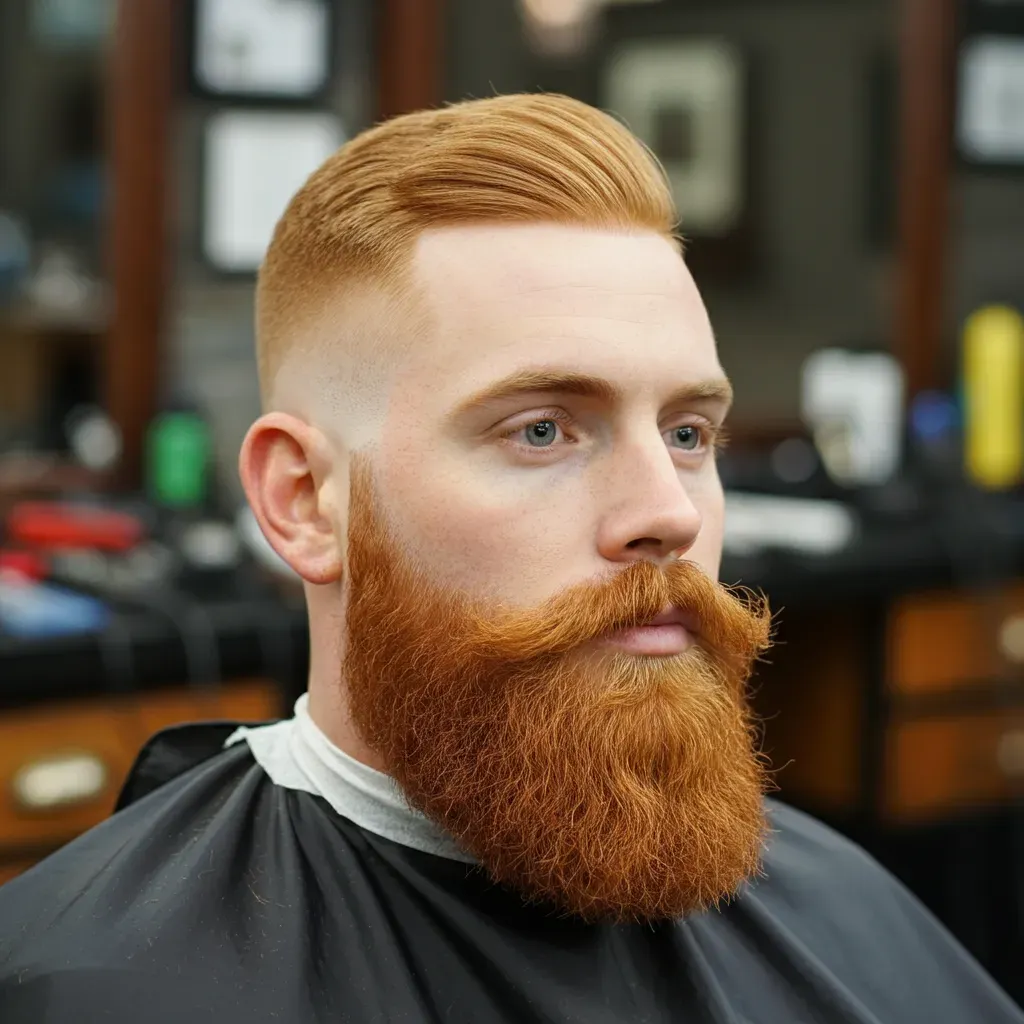 Ginger Beard Skin Fade
