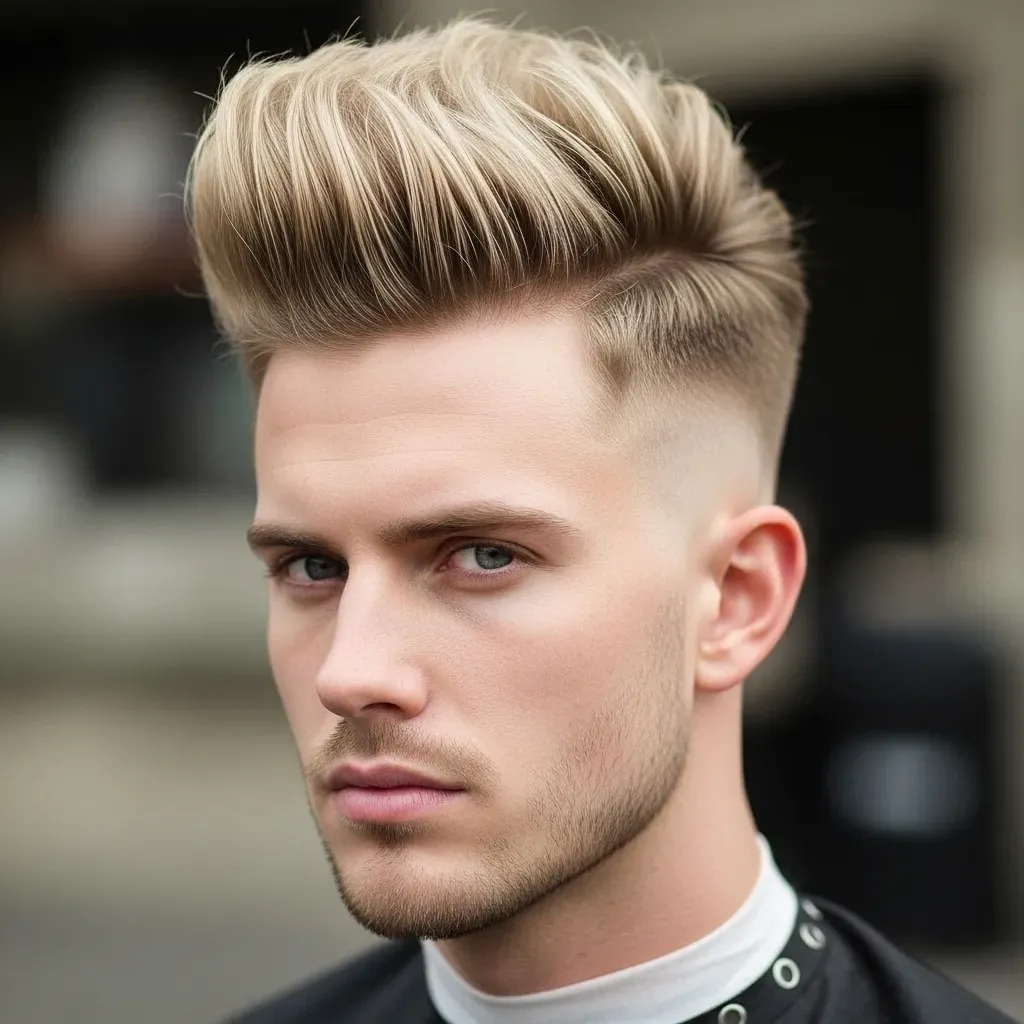 High Volume Blonde Faux Hawk