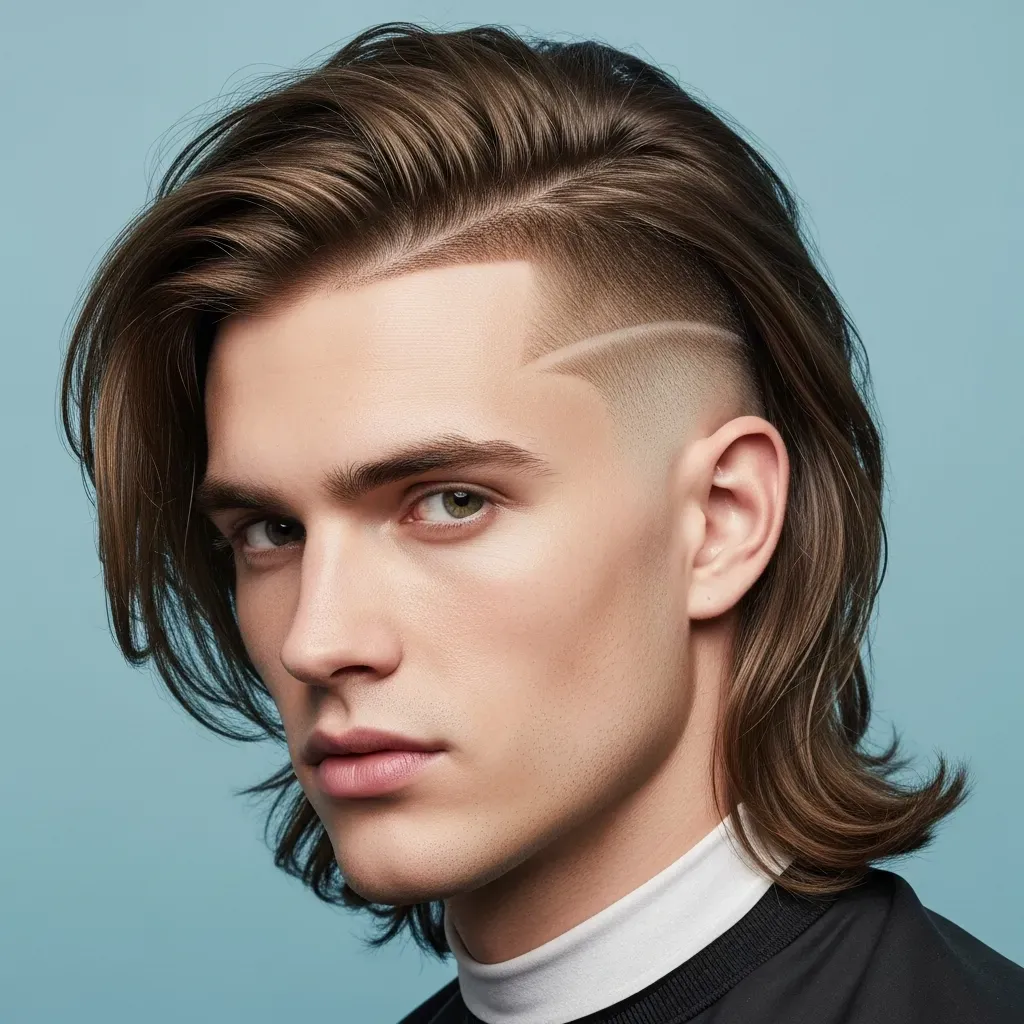 Long Layered Hair with Undercut