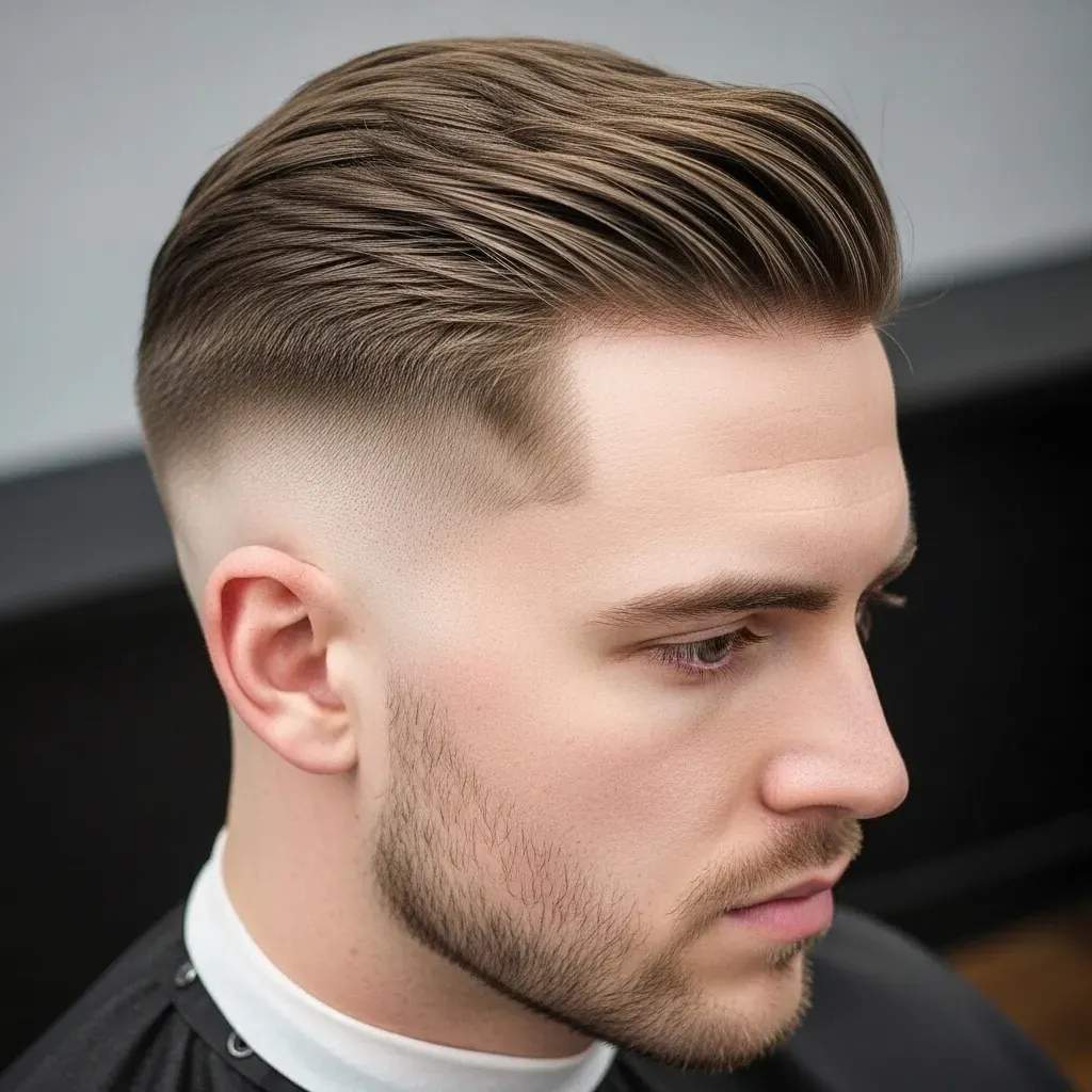 Low Fade with Comb Over