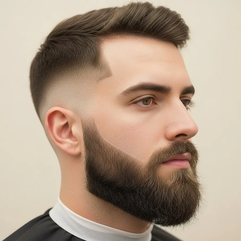 Shadow Fade with Sculpted Beard Edges