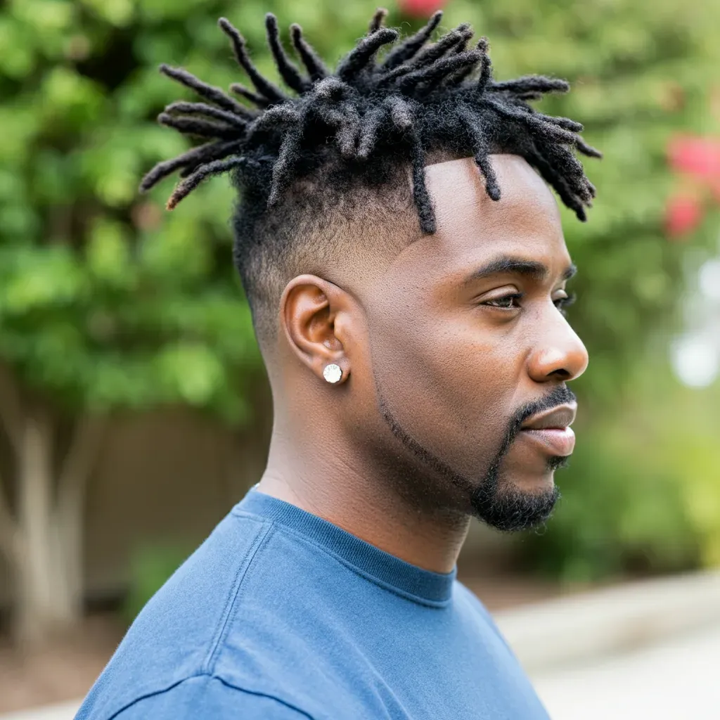 Short Dreads with Fade