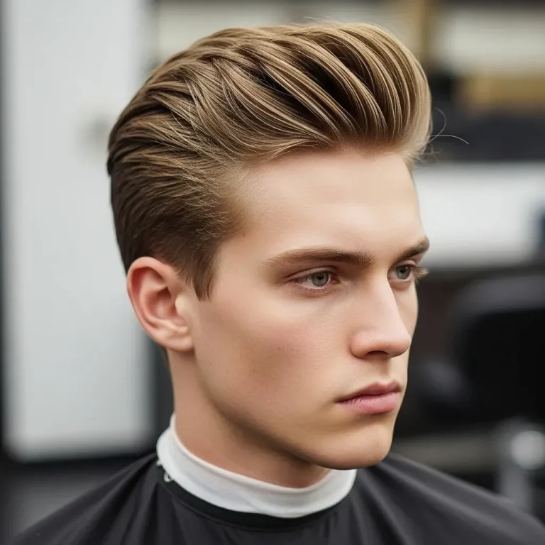 Slicked-Back with Volume