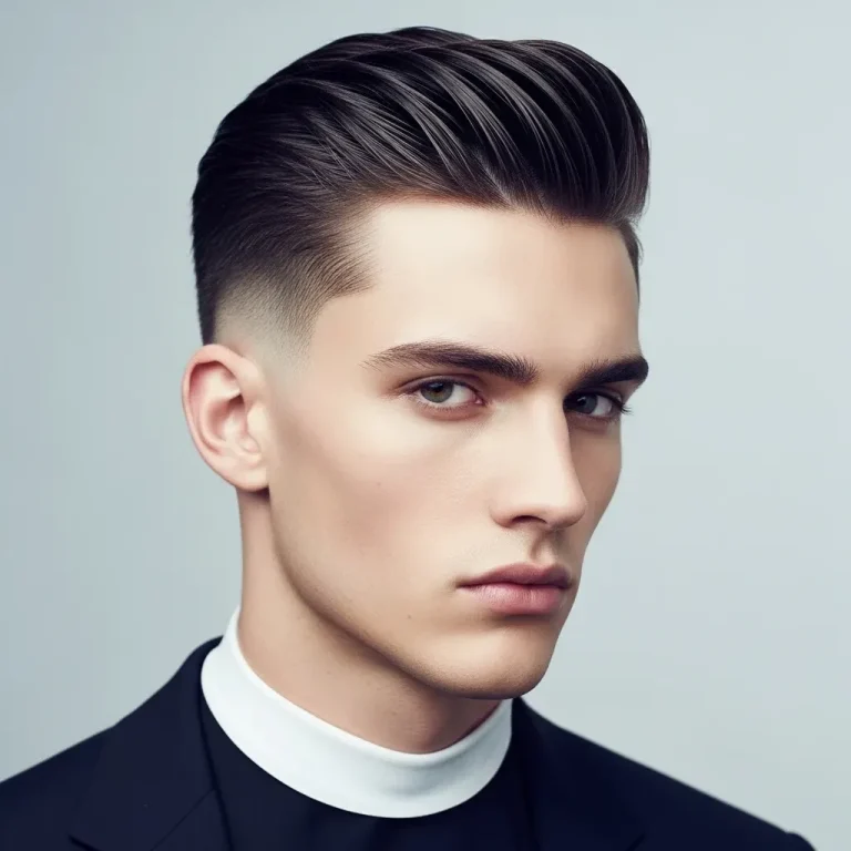 Slicked Short with Wet Look Finish