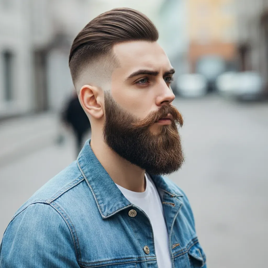 Tapered Beard Fade with Stubble