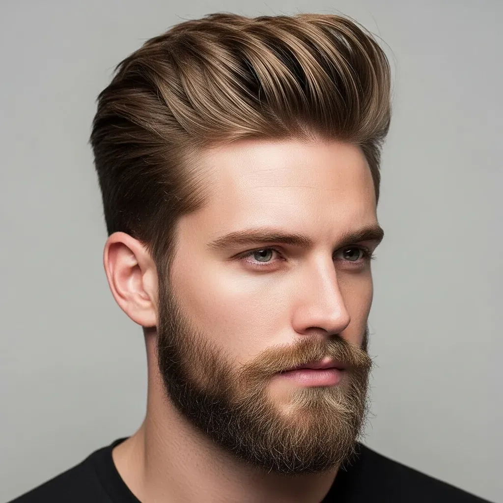 The Windswept Quiff Beard