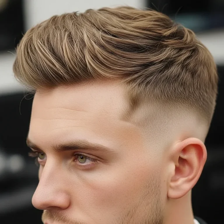 Tousled Top with Low Fade