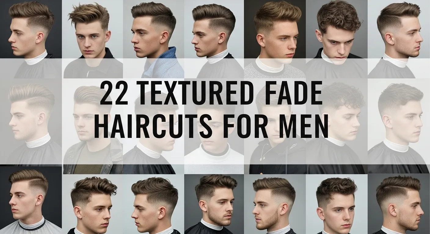 22 Textured Fade Haircuts for Men