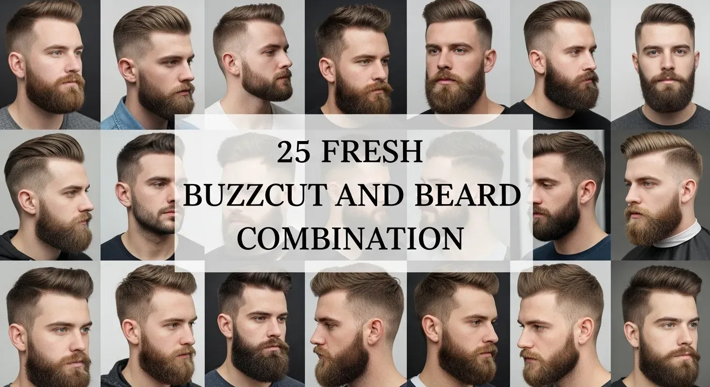 25 Fresh Buzzcut and Beard Combination